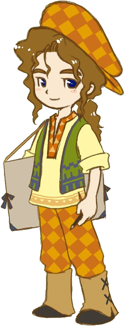 Harvest Moon Clipart Pumpkin Painting - Angelo Harvest Moon Grand Bazaar (305x720)