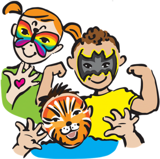 Face Painting Png Free Download - Face Painting Clip Art (1024x576)