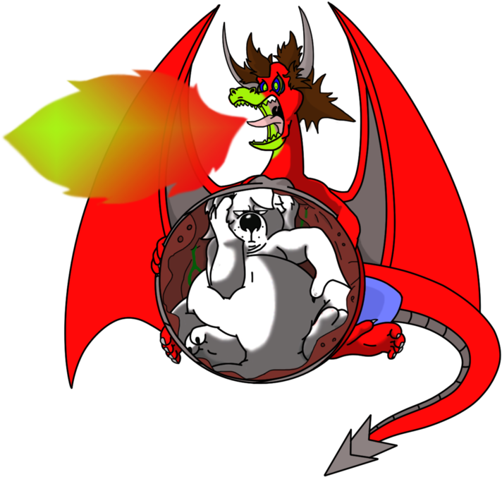 Dingofan Dragon Wins Clip Art By B1k - Cartoon (1024x746)