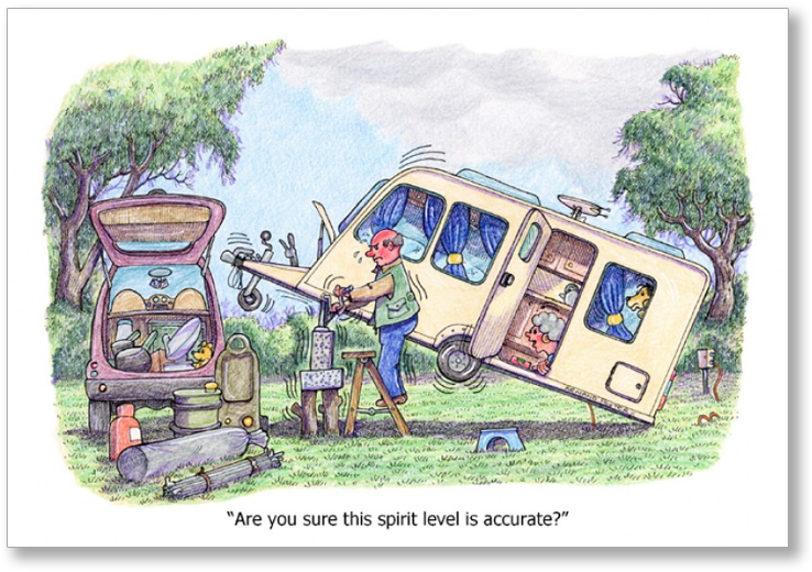 “sprit Level” Greeting Card - Caravan Birthday Cards (800x800)