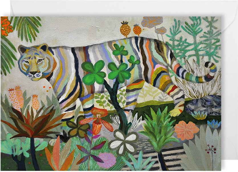 Stroll In Paradise Greeting Card - Motif (1000x1000)