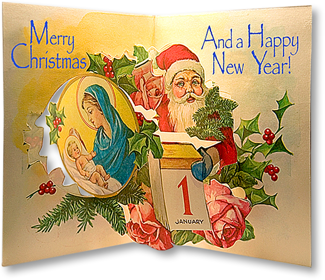 Alexis 2005 Christmas Letter Papermodelkiosk - Christmas Day (640x551)