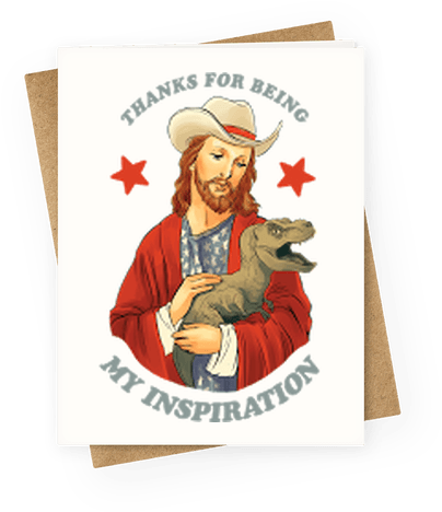 Thanks For Being My Inspiration Greeting Card - God Bless America Y All (484x484)
