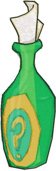 The Humble Clue Bottle By Cimmerianshade - Sly Cooper Clue Bottles (274x671)