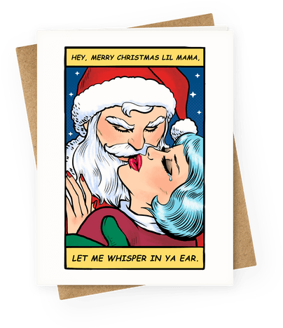 Santa Romance Comic Greeting Card - Café Coffee Day (484x484)