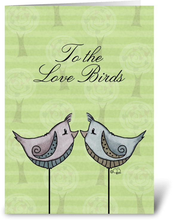 Love Birds Happy Anniversary Greeting Card - Christmas Card (700x792)