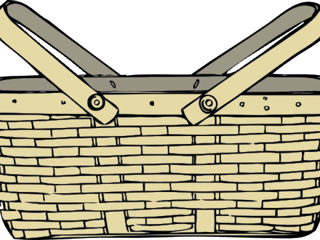 Picnic Basket Clipart Weaved - Picnic Basket Clip Art (640x480)