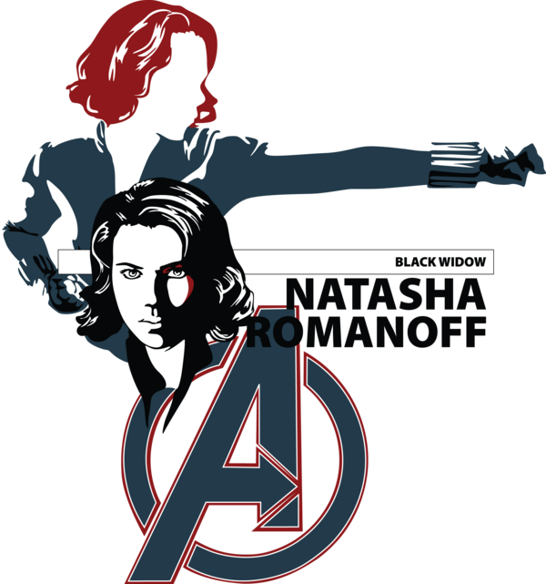 Black Widow Clipart Natasha Romanova - Marvel Black Widow Logo Png (600x641)