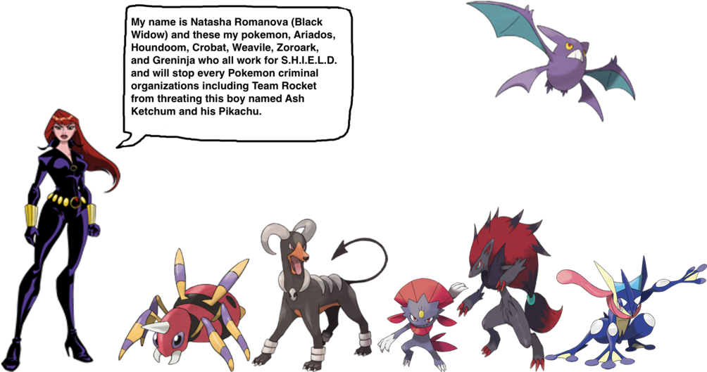 Pokemon Black Widow Avengers Images - Pokemon (1024x528)
