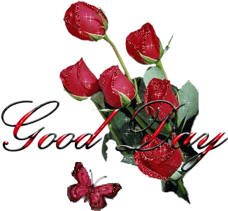 Good Day Glitter - Good Day Rose Gif (350x400)
