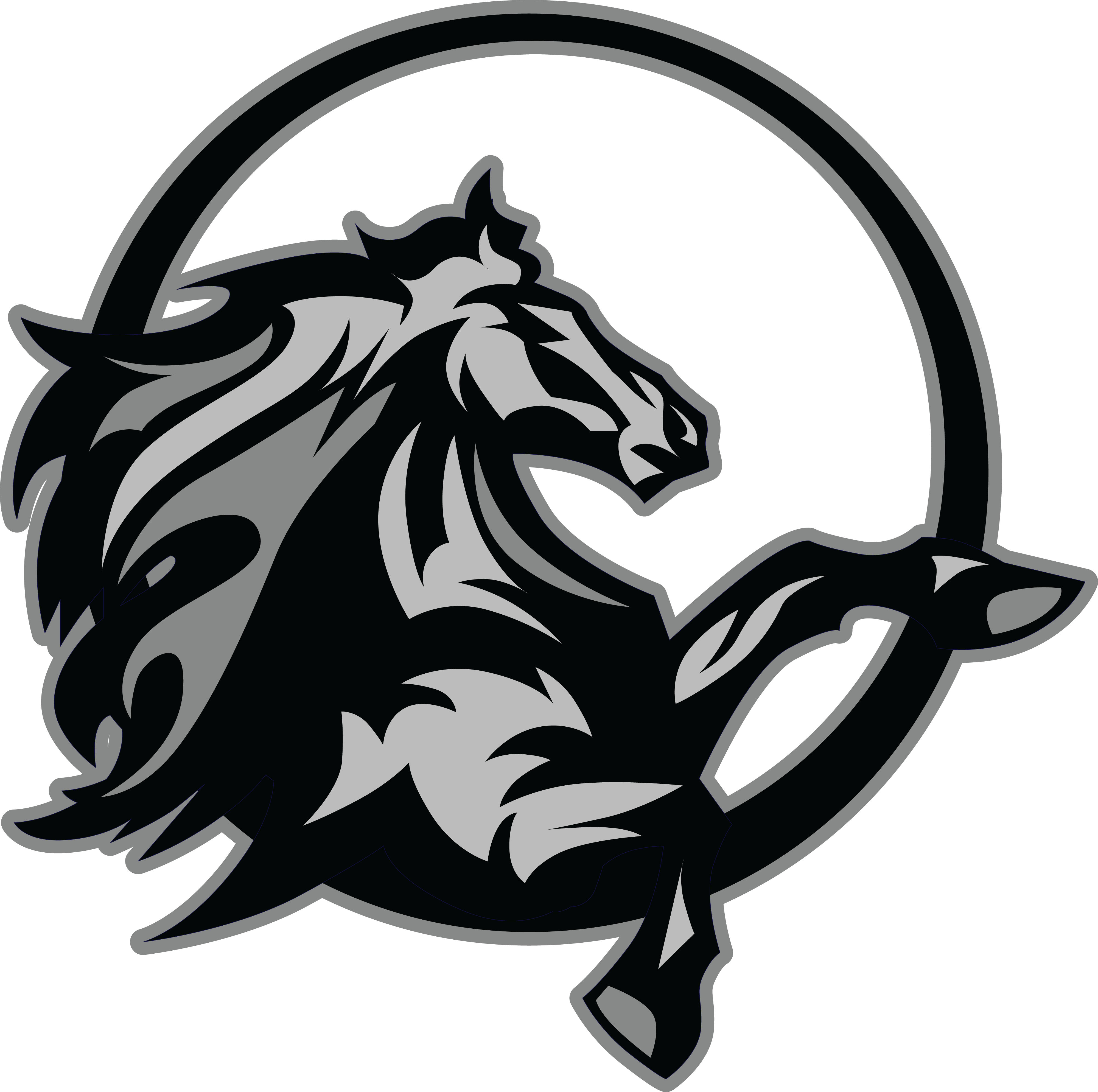 Mavericks Basketball Center - Hildebrandt Intermediate School Logo (4000x3978)