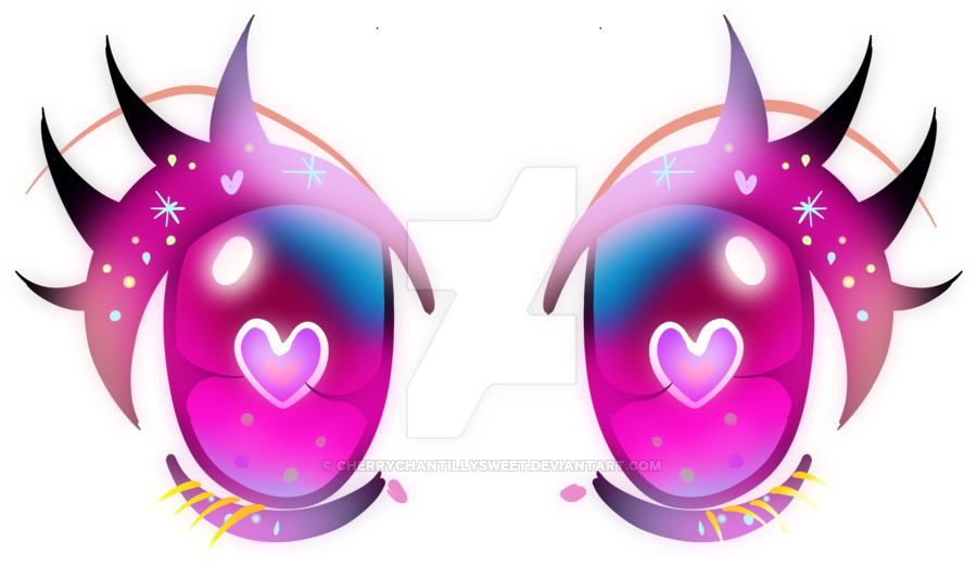 Pink Kawaii Eyes By Honeycherrybunny - Kawaii Eyes (1024x748)
