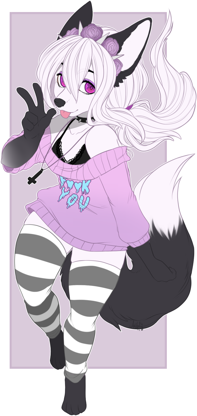 Tug O War By Rupeecat - Female Husky Furry (997x1897)