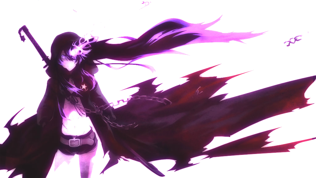 Black Rock Shooter Render By Halokiller485 - Black Rock Shooter Purple (1024x577)