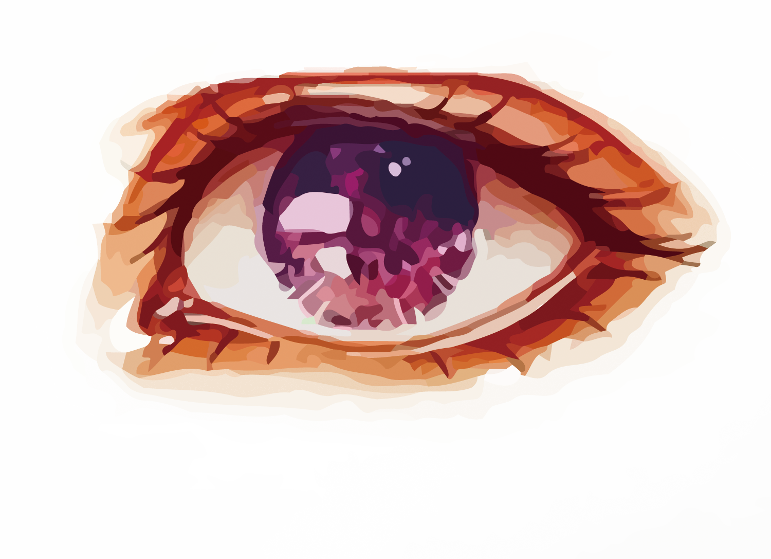 Watercolor Painting Eye - Amethyst (1500x1087)