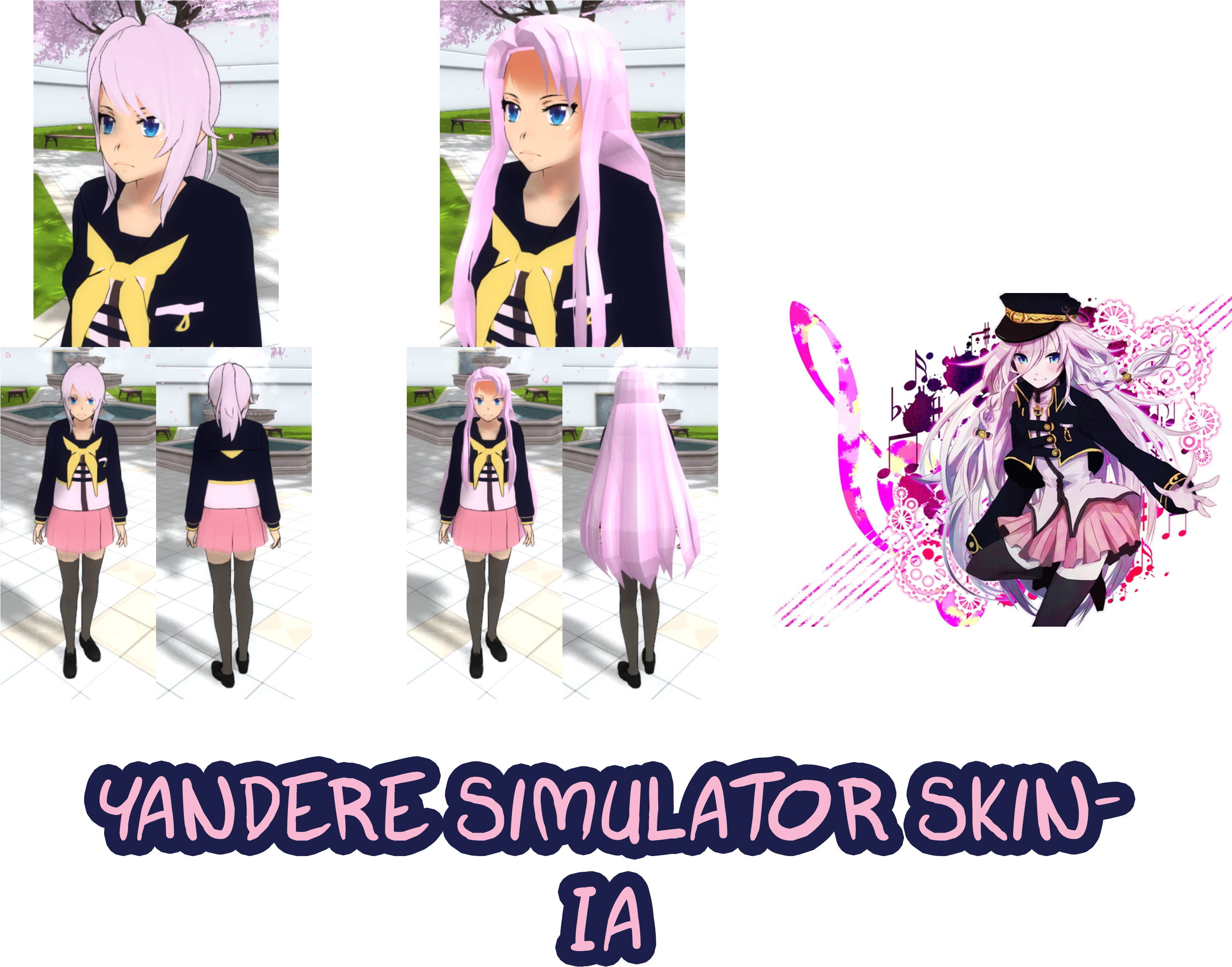 Imaginaryalchemist Yandere Simulator- Ia Skin By Imaginaryalchemist - Yandere Simulator Skin Ia (3136x2453)