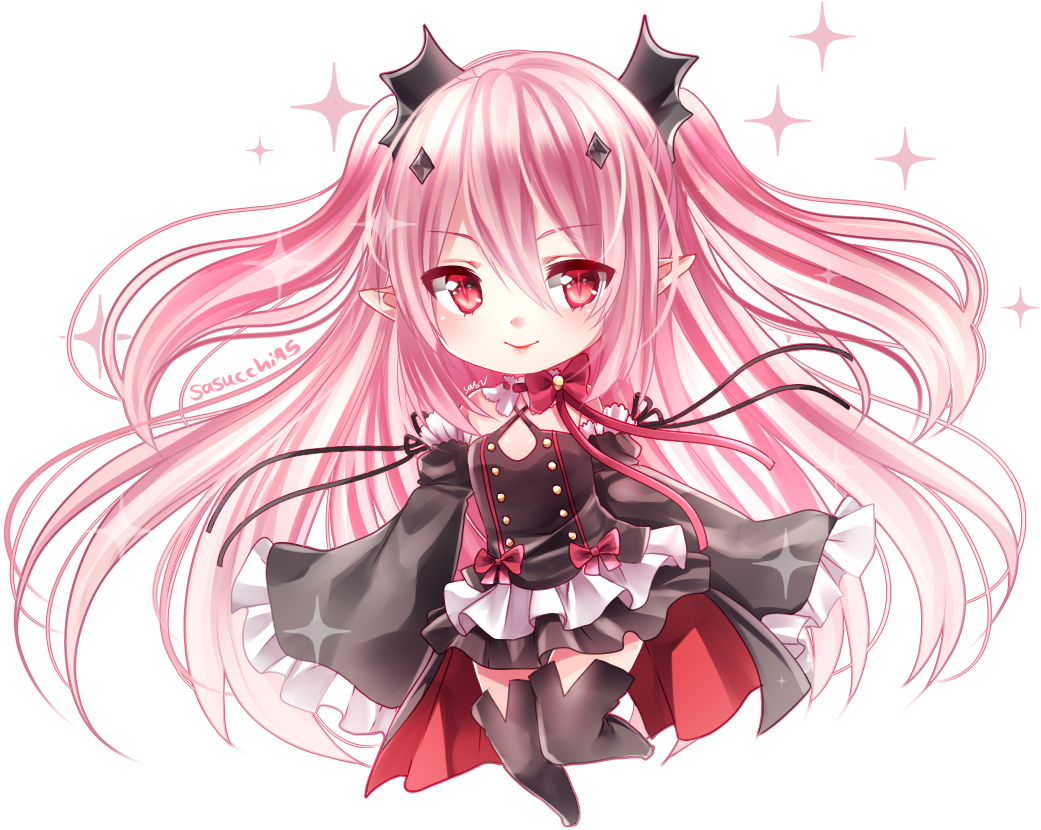 #anime, #anime Girls, #krul Tepes, #owari No Seraph - Owari No Seraph Kururu (1124x908)