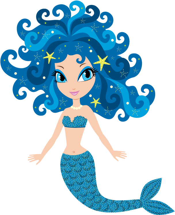 Blue Mermaid Wheelchair Costume Child's - Mermaid Cartoon (800x800)