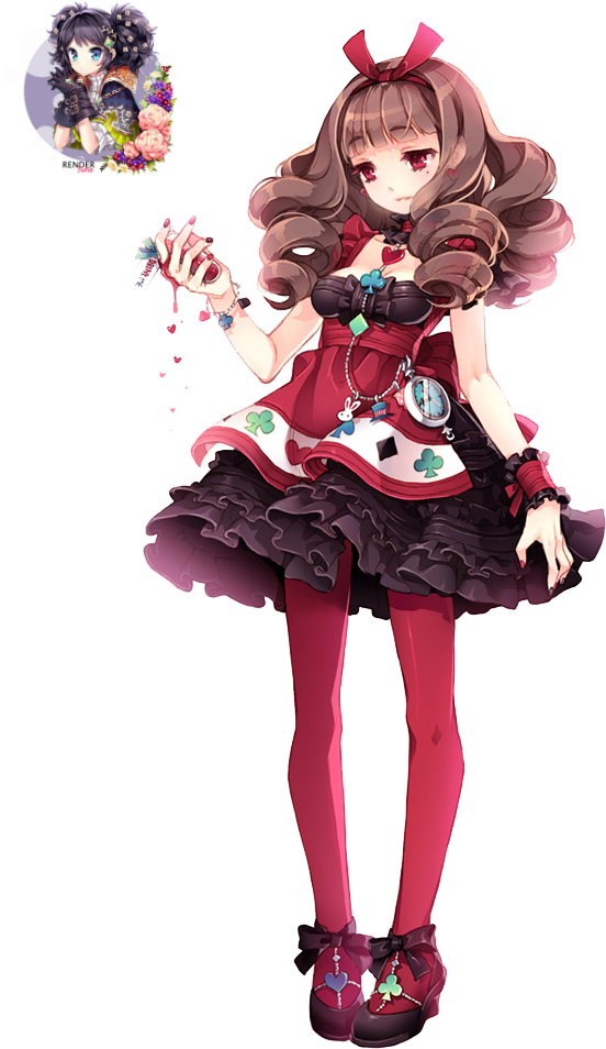 Anime Girls, Fancy Dress - Alice In Wonderland Anime Red Queen (720x1000)