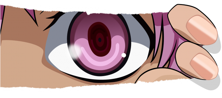 Up Anime Pink Eyes Anime Girls Mirai Nikki Future Diary - Yuno Gasai Png (736x414)
