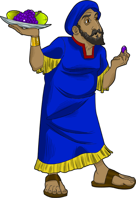 The King Of Persia Held A Six Month Party At His Palace - Parable (568x828)
