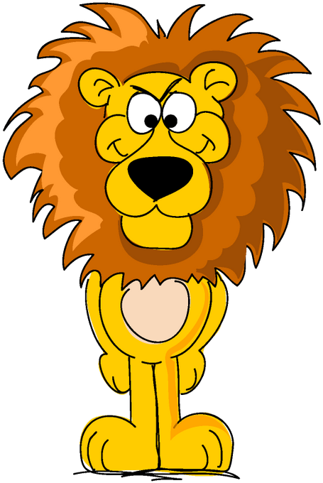 Lion Cartoon Hippopotamus Baby Jungle Animals - Adivinanzas (700x700)