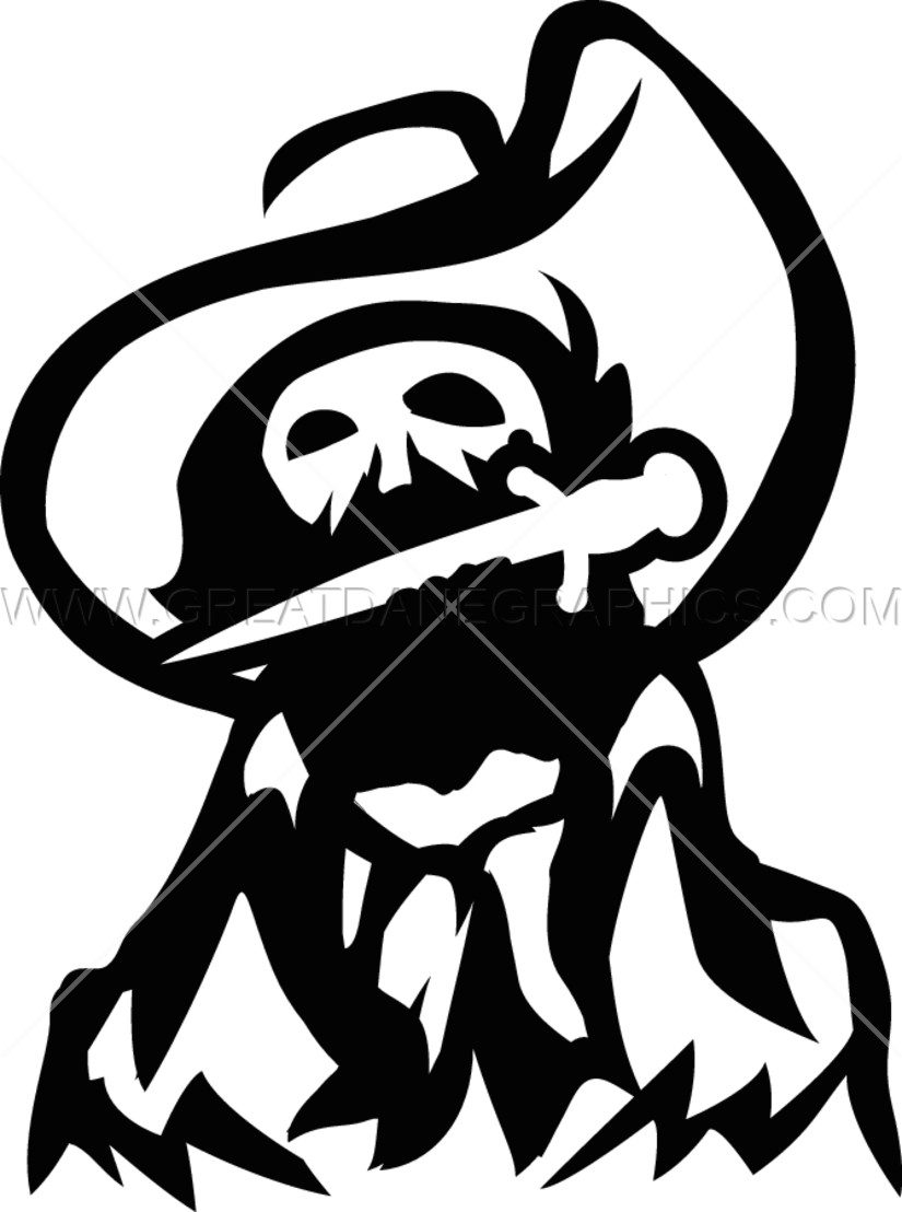 Zombie Pirate - Printed T-shirt (825x1108)