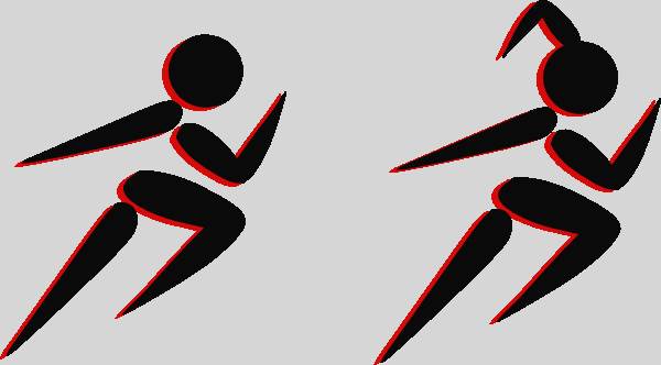 Boy And Girl Running Clip Art At Clker Running Logos - Runner Boy And Girl (600x332)