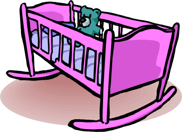 Clipart Info - Baby Cradle Clip Art (600x435)