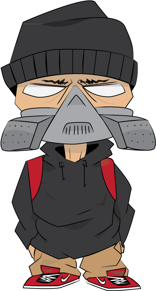 Graffiti Drawing Character Clip Art - Graffiti Character Png (542x959)