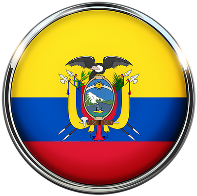 Bandera Ecuador Fondo Transparente (640x640)