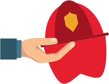 Firefigther Helmet Cartoon - Firefigther Helmet Cartoon (550x550)