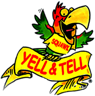 Squawk The Mascot Of Yell And Tell Child Safety Program - Child (426x402)