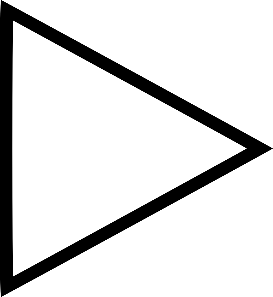 F Next Forward Right Direction Triangle Svg Png Icon - Play Button Png (902x980)
