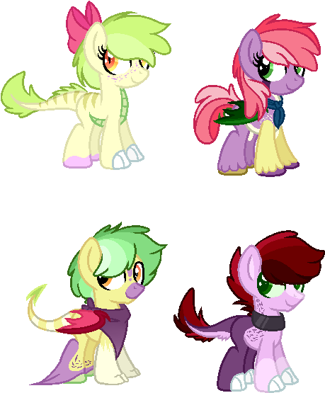 Applebloom X Spike [closed] By Pikadopts - Deviantart (509x586)