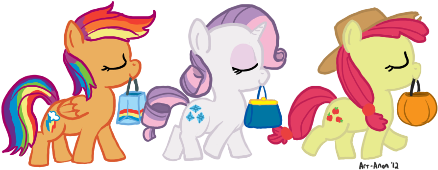 Alternate Hairstyle, Apple Bloom, Artist - Cartoon (900x370)