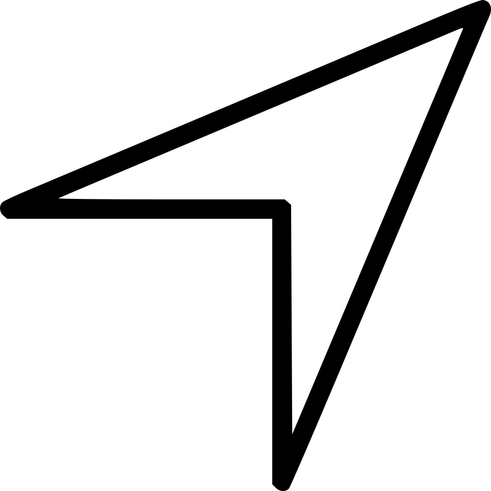 Arrow Large Cursor Right Up Comments - Scalable Vector Graphics (980x980)