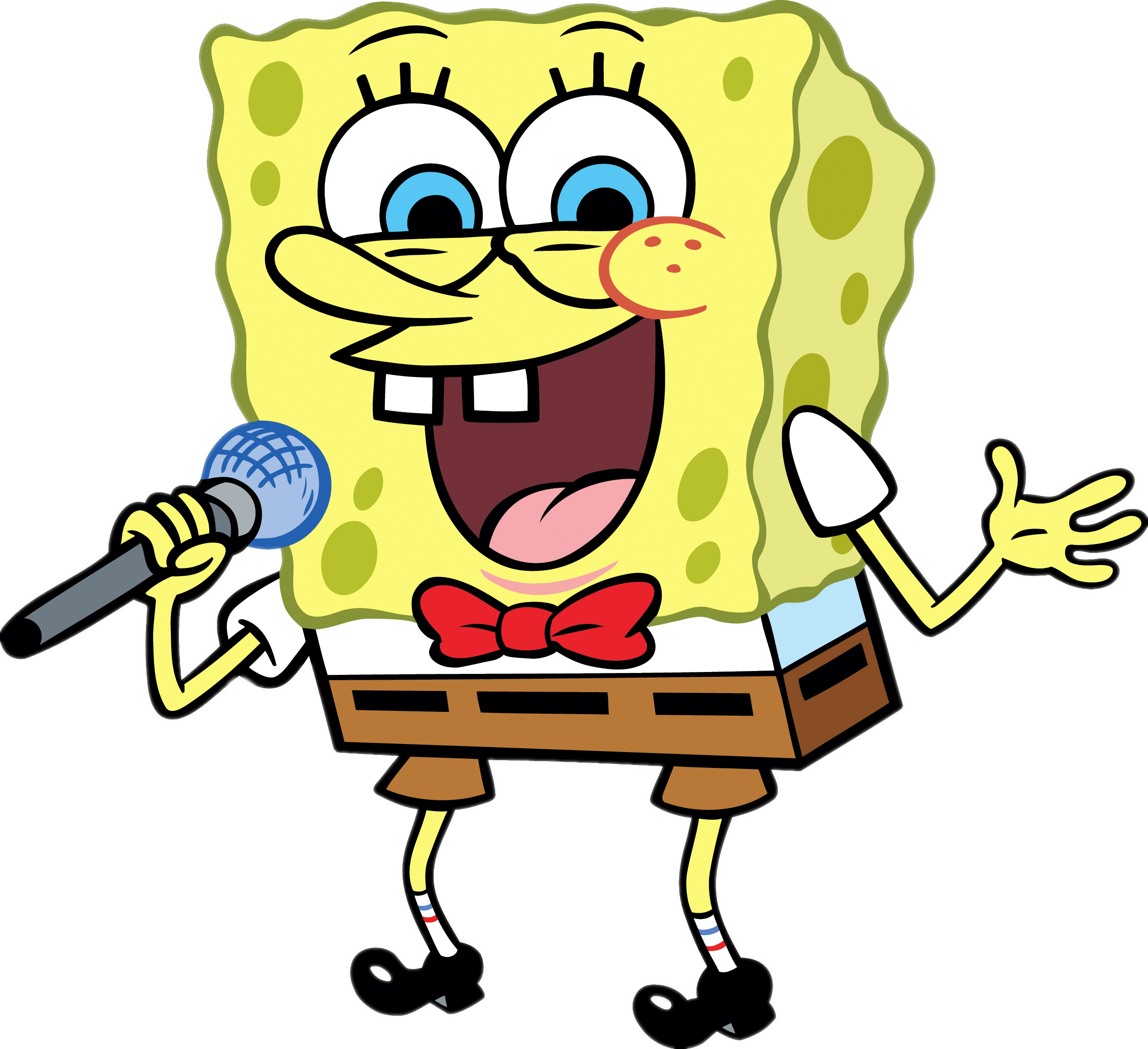 Spongebob Singing Transparent Png - Spongebob Squarepants - (2392x2187) Png...