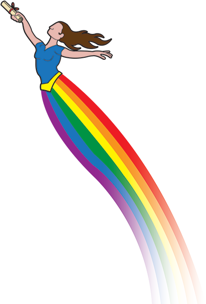 Goddess Clipart Iris - Rainbow Legends (408x600)