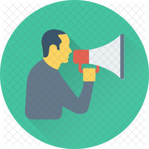 Megaphone Icon - Meeting Icon (512x512)