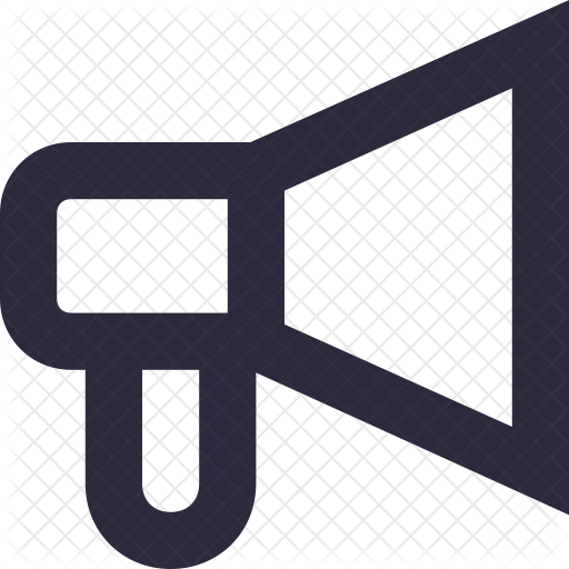 Bullhorn Icon - Cross (512x512)