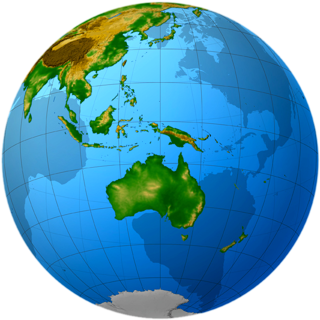 Globe Aceania Png Image - First Asian International System College (733x733)