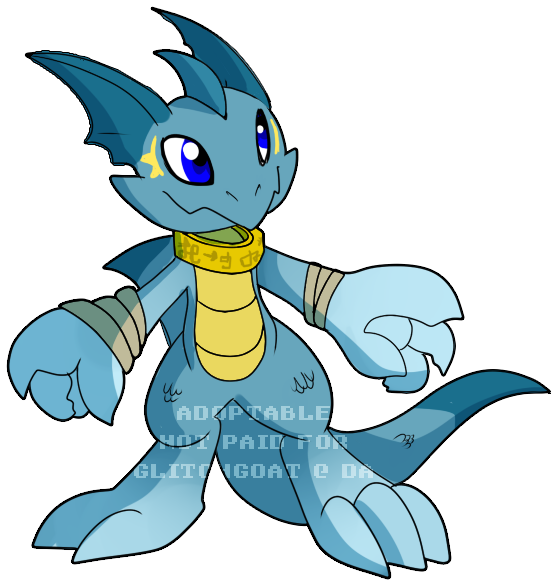 Digimon Clipart Aqua - Water Digimon (627x651)