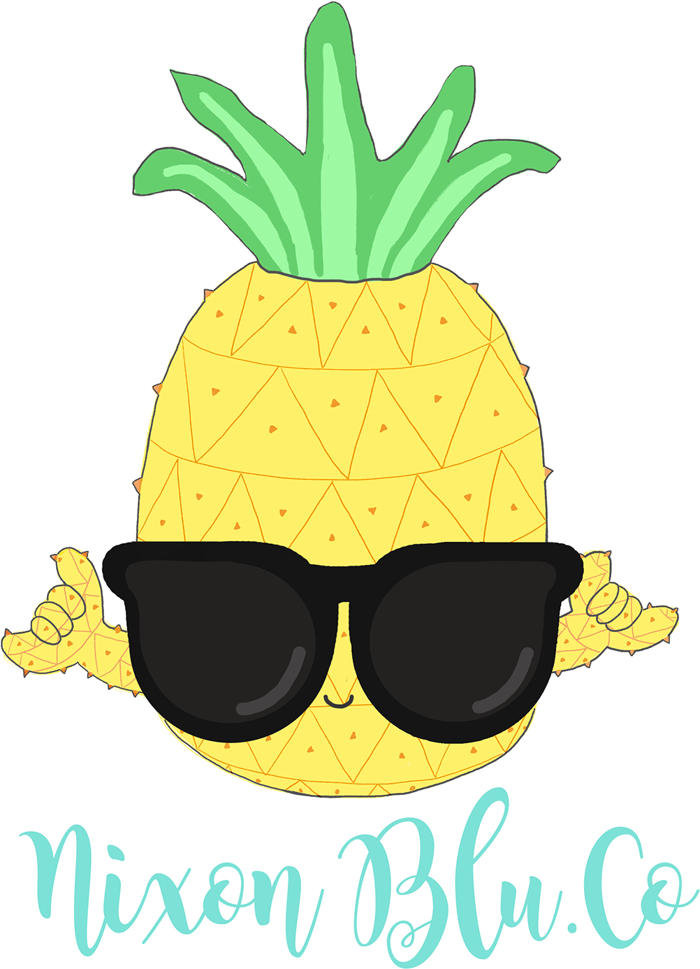 Logo Design For A Small Online Boutique Called Nixon - Pineapple (1200x1566)