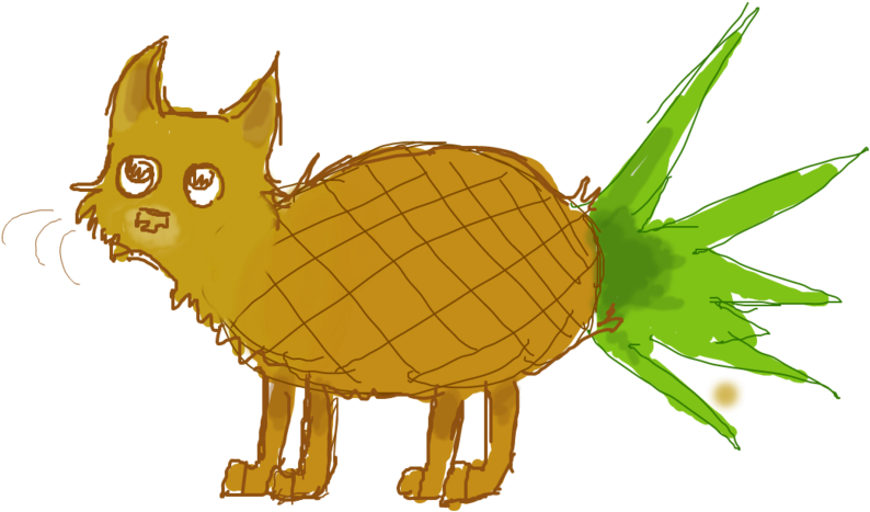 Cat Cartoon Tail Wildlife - Cartoon (1028x777)