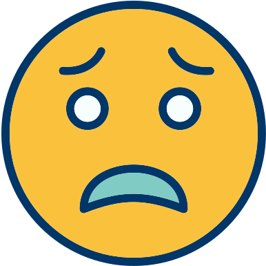 Emoticon, Face, Scared, Smiley Icon - Karlie 08241 Cat Flap 4-way White 246 X 212 X 28 Mm (512x512)