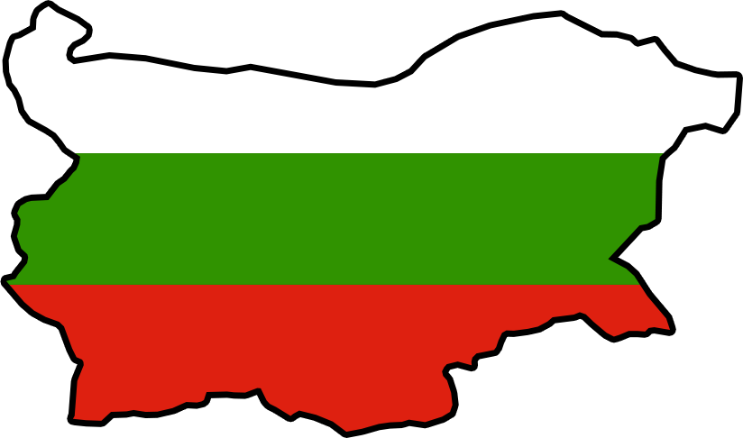 Болгария карта флаг