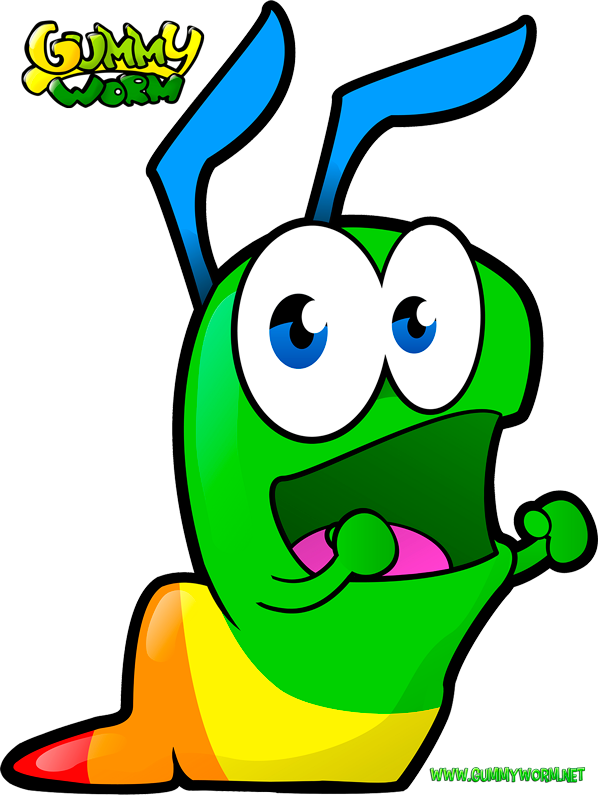 Leaf Amphibian Gummi Candy Cartoon Clip Art - Clipart Gummy Worms (598x797)