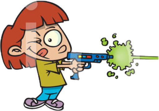 5% Of Students Said That They Seen Another Student - Laser Tag Cartoon (515x540)