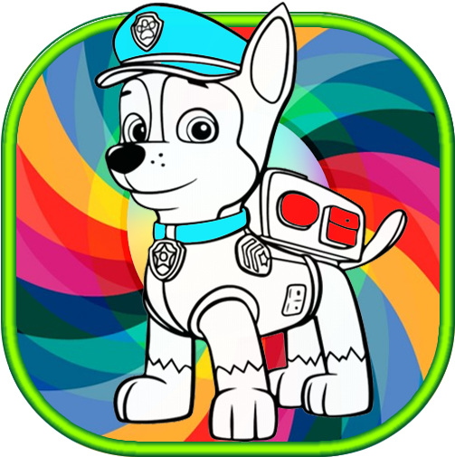 Dog Green Cartoon Clip Art - Paw Patrol Marshall Chase On The Case Dvd (512x512)